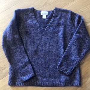 Christopher & Banks, purple wool sweater size Medium M
